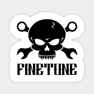 Skull 'n' Tools 2 - Finetune (black) Sticker